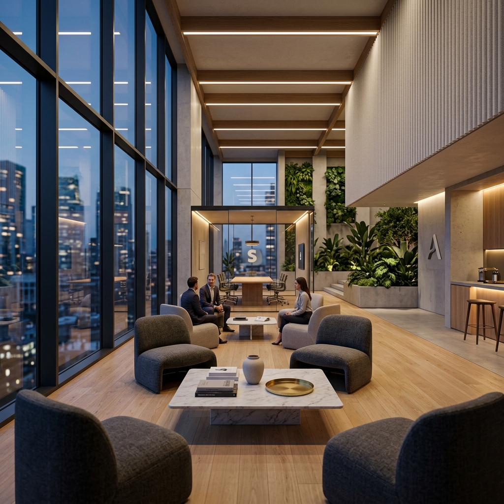 Architectural studio office render